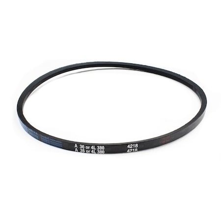 D&D A36/4L380 Classical V-Belt, 38 in Outside Length, 1/2 in Top Width, 1 Ribs A36/4L380